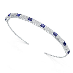 Sterling Silver Semi Mount Bracelet Setting 4X3mm DHJ
