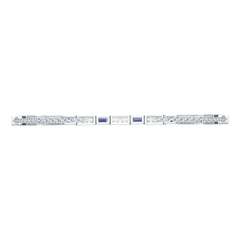 Sterling Silver Semi Mount Bracelet Setting 4X3mm DHJ