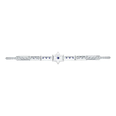 Sterling Silver Semi Mount Bracelet Setting Round RD 3x3mm DHJ