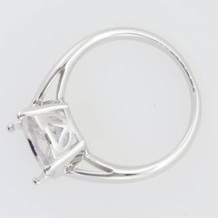Sterling Silver Semi Mount Ring Setting Oval OV 14x10 mm Solitaire - Syzjewelry