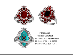 Sterling Silver Semi Mount Ring Setting Cushion CU 9X7mm Cocktail Halo Ring DHJ