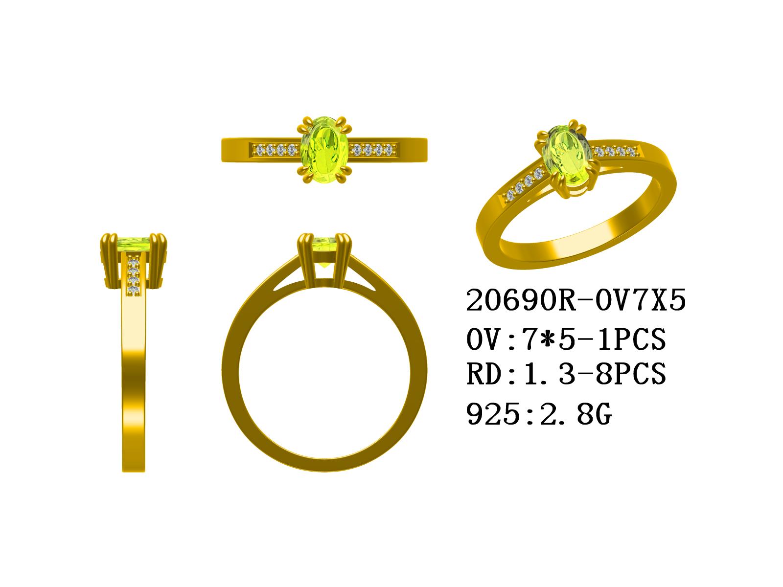 Sterling Silver Semi Mount Ring Setting Oval OV 7X5mm Syzjewelry