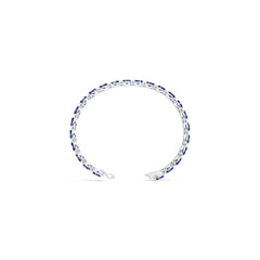 Sterling Silver Semi Mount Tennis Bracelet Setting Oval OV 7X5mm Cabochon DHJ