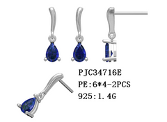 Sterling Silver Semi Mount Earrings Setting Pear PE 6X4mm Syzjewelry