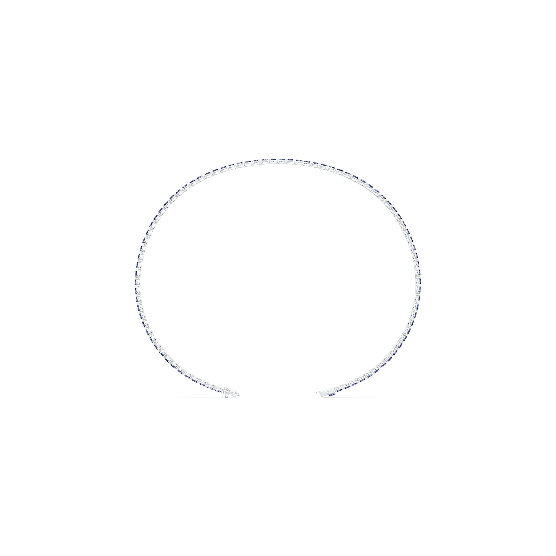 PJC36747N Platinum Semi Mount Bracelet Setting Oval Ov Diamond Accent - Syzjewelry