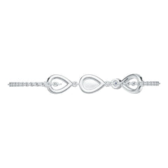 Sterling Silver Semi Mount Bracelet Setting Round RD 2.8mm DHJ
