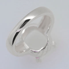 Sterling Silver Semi Mount Ring Setting CU Cushion 12x10mm Syzjewelry