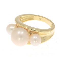 Sterling Silver Semi Mount Ring Setting Round RD 10x10mm Round RD 6x6mm 3-Stone