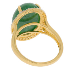 Jewelry Wax Semi Mount Ring Setting Oval OV 16X12mm Topaz Solid