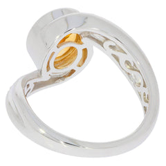 Sterling Silver Semi Mount Ring Setting Oval OV 9X7mm White Topaz D-PJC24269 - Syzjewelry