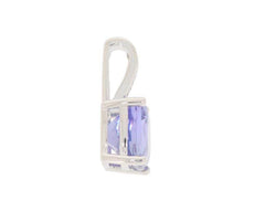 Sterling Silver Semi Mount Pendant Setting Cushion CU 7x7mm White Topaz - Syzjewelry