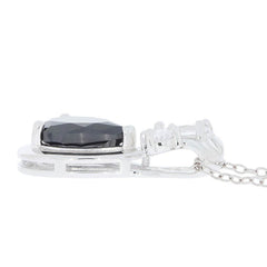 Sterling Silver Semi Mount Pendant Setting Pear PE 10X7mm White Topaz - Syzjewelry