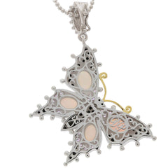Sterling Silver Semi Mount Pendant Setting Opal Cab Oval OV 8X6mm - Syzjewelry