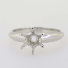 Jewelry Wax Semi Mount Ring Setting Rd 8x8mm Solitaire Knife Edge Shank