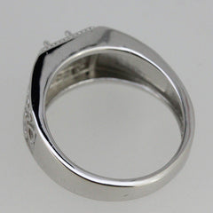 Sterling Silver Semi Mount Ring Setting RD 4.5x4.5mm White Topaz Solid - Syzjewelry