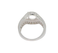Sterling Silver Semi Mount Ring Setting Oval OV 9x7mm PJC4079R - Syzjewelry