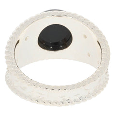 Sterling Silver Semi Mount Ring Setting Round RD 10X10mm Cabochon - Syzjewelry