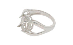 Sterling Silver Semi Mount Ring Setting Oval OV 9x7mm PJC2776R - Syzjewelry