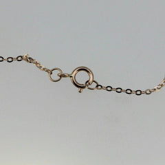 9K Rose Gold Enlongated Cable Chain18 Inch Spring Clasp - Syzjewelry