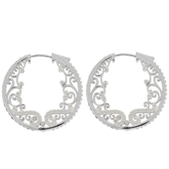 Sterling Silver Semi Mount Earrings Setting Round RD 2X2mm - Syzjewelry