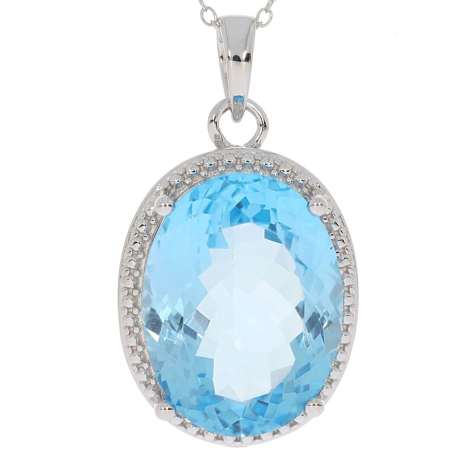 Sterling Silver Semi Mount Pendant Setting Oval OV 20X15mm - Syzjewelry