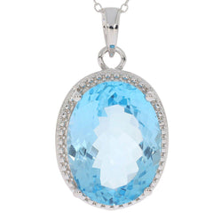 Sterling Silver Semi Mount Pendant Setting Oval OV 20X15mm - Syzjewelry