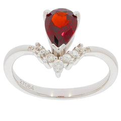 Sterling Silver Semi Mount Ring Setting Pear PE 9X6mm - Syzjewelry