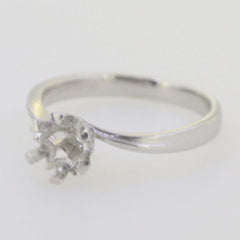 Jewelry Wax Semi Mount Ring Setting Rd 4 4.5mm Solitaire ByPass Engagement L