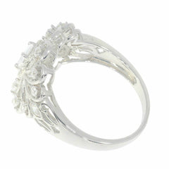 Sterling Silver Semi Mount Ring Setting OV 5X4mm White Topaz - Syzjewelry