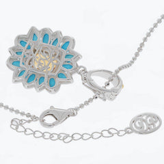 Sterling Silver Semi Mount Pendant Setting Cushion CU 14X10mm PE5x3 OV5x3 - Syzjewelry