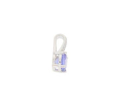Sterling Silver Semi Mount Pendant Setting Round RD 5x5mm White Topaz - Syzjewelry