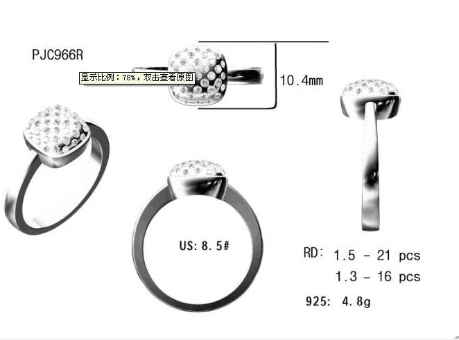 Jewelry Wax Semi Mount Earrings Setting Round RD Center主石mm DHJ