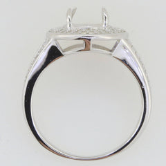 Jewelry Wax Semi Mount Ring Setting Oval OV 10x8mm Cab Black Spinel