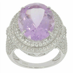 Sterling Silver Semi Mount Ring Setting Oval OV 18x13mm Halo White Top - Syzjewelry