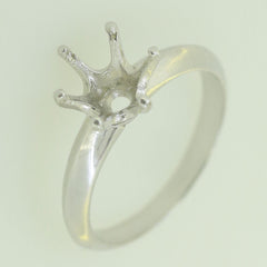 Jewelry Wax Semi Mount Ring Setting Rd 6x6mm Solitaire Knife Edge Shank
