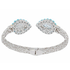 Sterling Silver Semi Mount Bracelet Setting Pear PE 12X8mm - Syzjewelry