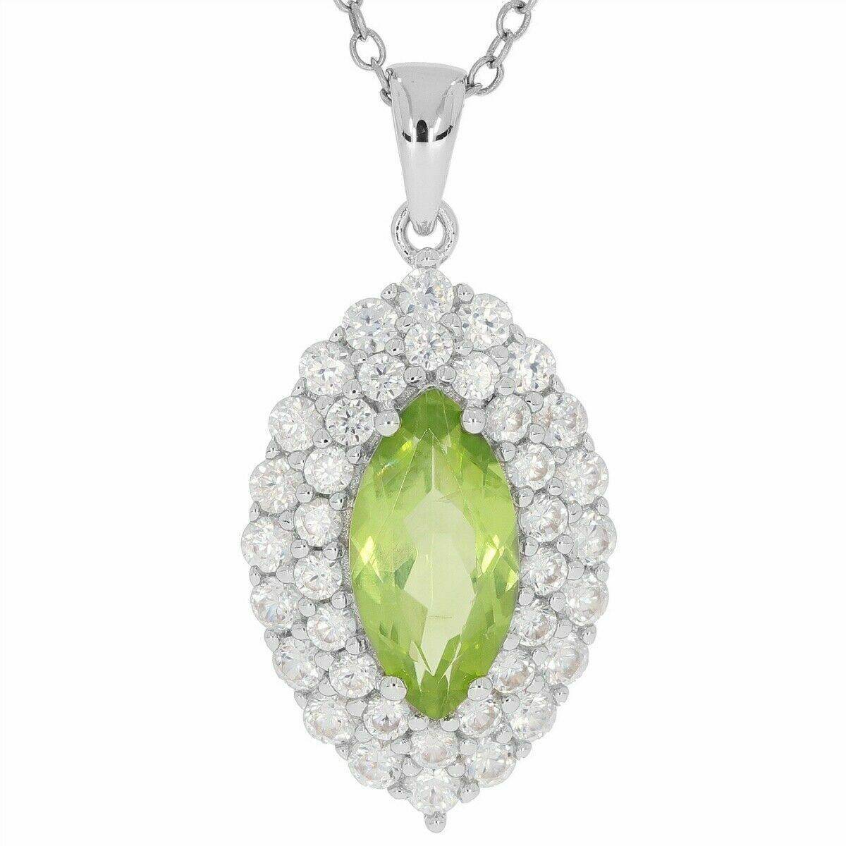 Sterling Silver Semi Mount Pendant Setting Marquise MQ 12x6mm White To - Syzjewelry