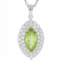 Sterling Silver Semi Mount Pendant Setting Marquise MQ 12x6mm White To - Syzjewelry