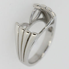 Men's Ring Settings Sterling Silver Ring Mounting Cushion Cu 14x10mm - Syzjewelry