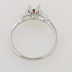 Jewelry Wax Semi Mount Ring Setting Rd 4 4.5mm Solitaire Accent Engagement