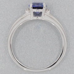 Sterling Silver Semi Mount Ring Setting Oval OV 8X6mm 3 Stones - Syzjewelry