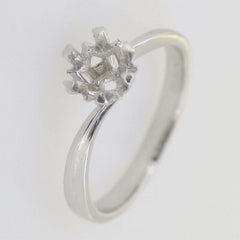 Jewelry Wax Semi Mount Ring Setting Rd 4 4.5mm Solitaire ByPass Engagement L