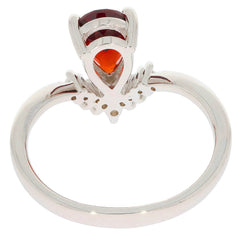 Sterling Silver Semi Mount Ring Setting Pear PE 9X6mm - Syzjewelry