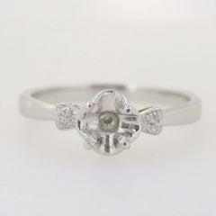 Jewelry Wax Semi Mount Ring Setting Rd 4 4.5mm Solitaire Accent Engagement