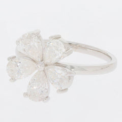 Sterling Silver Semi Mount Ring Setting Pear PE 6X4mm D-PJC22798R - Syzjewelry