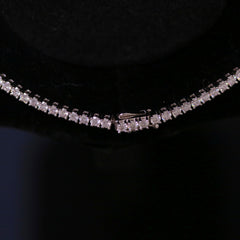 Sterling Silver Semi Mount Tennis Necklace Setting Round RD 7x7mm 16" to 30" Etsy