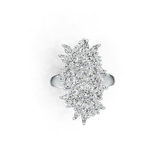 Sterling Silver Semi Mount Ring Setting Pear PE 5X3mm DHJ