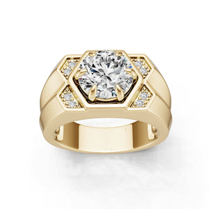14K Gold Semi Mount Ring Setting Round Ro 6x6mm Syz Jewelry