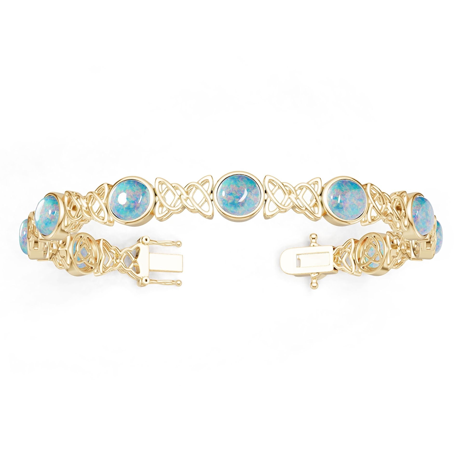 14K Gold Semi Mount Bracelet Setting Round Ro 5x5mm Syz Jewelry