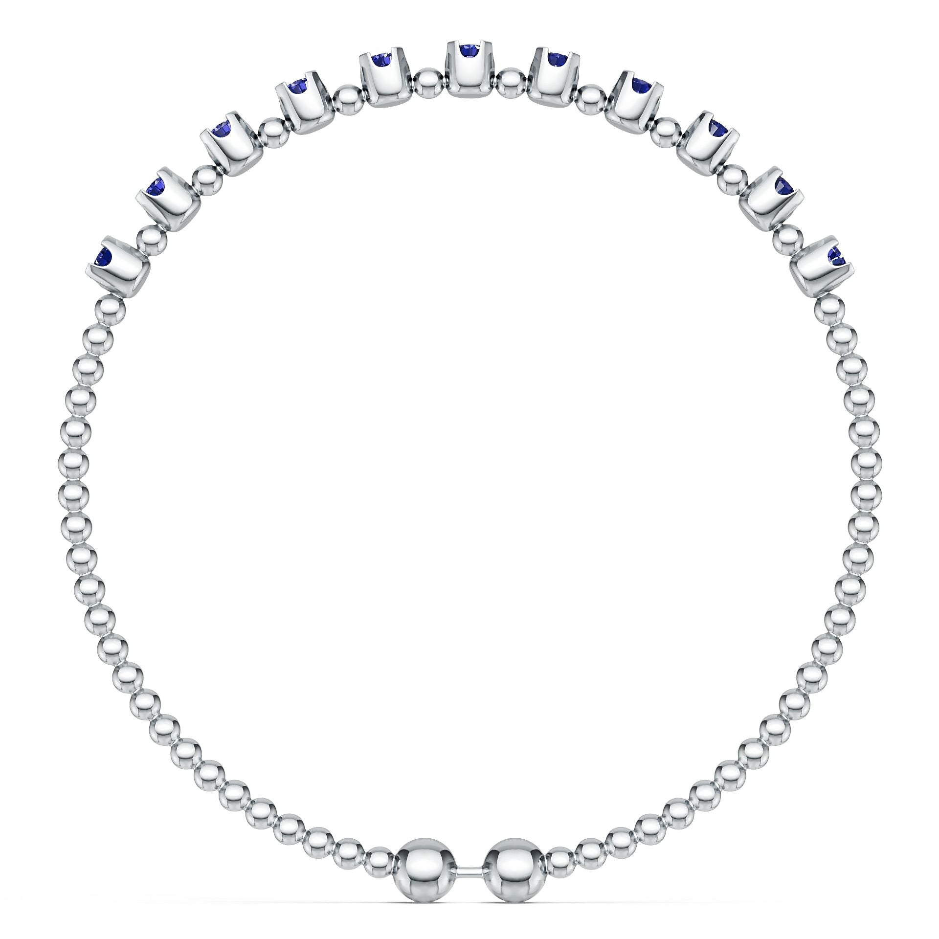 Sterling Silver Semi Mount Bracelet Setting Round Ro 2x2mm Syz Jewelry